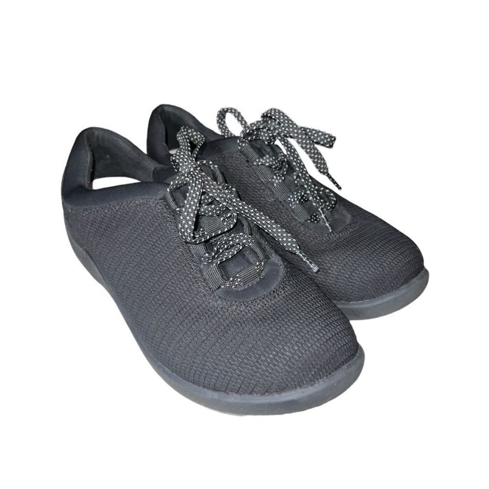 Clarks CLOUDSTEPPERS Casual Sneakers Shoes Black 5.5 - Picture 2 of 5